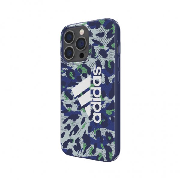 Adidas iPhone 13 Pro -suojakuori, Snap Case Leopard Bold Blue