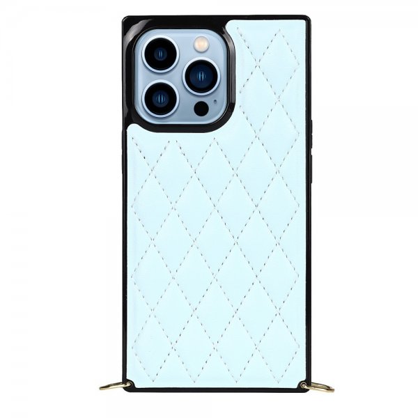 iPhone 13 Pro Square -suojakuori hihnalla, sininen