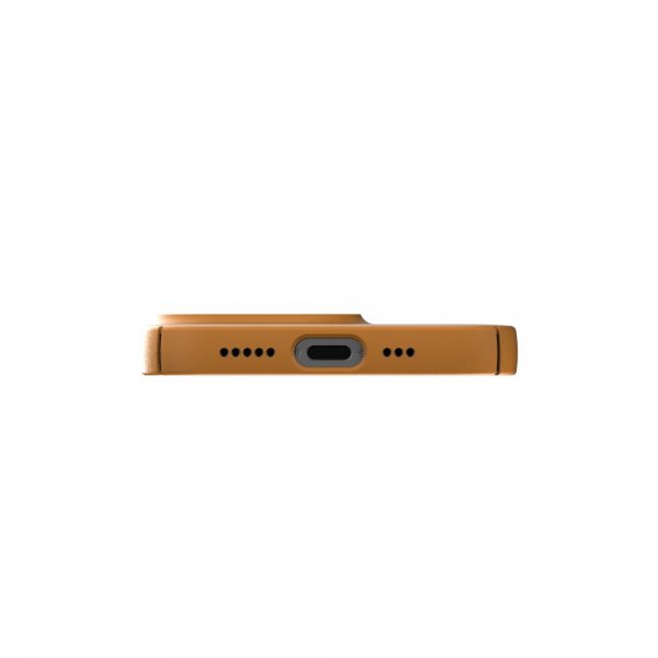 Nudient iPhone 13 Pro -ohut suojakuori V3 MagSafe Saffron Yellow