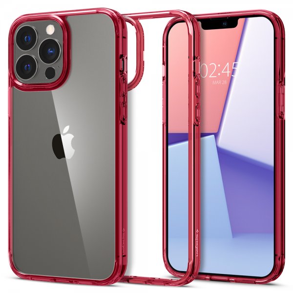 Spigen iPhone 13 Pro Suojakuori Ultra Hybrid Red Crystal