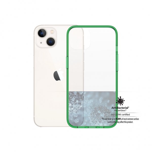 PanzerGlass iPhone 13 Kuori ClearCase Color Lime