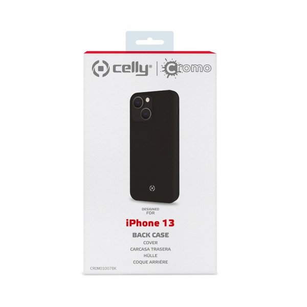 Celly iPhone 13 -suojakuori CROMO, musta