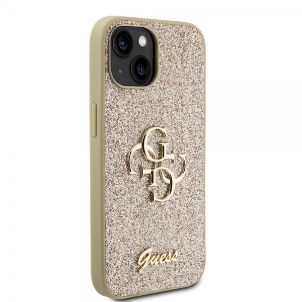 Guess iPhone 13 Kuori Fixed Glitter Kulta