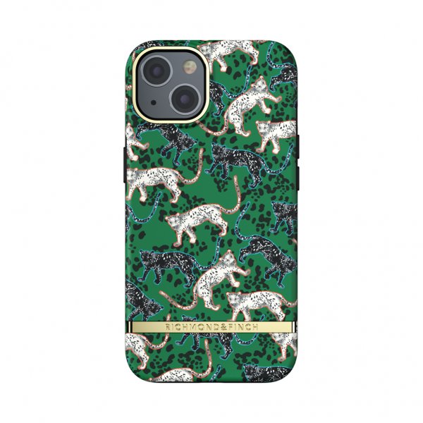Richmond & Finch iPhone 13 -kuori, Green Leopard