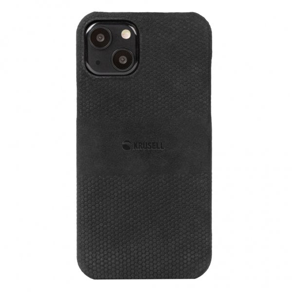 Krusell iPhone 13 -kuori, nahkakansi, musta