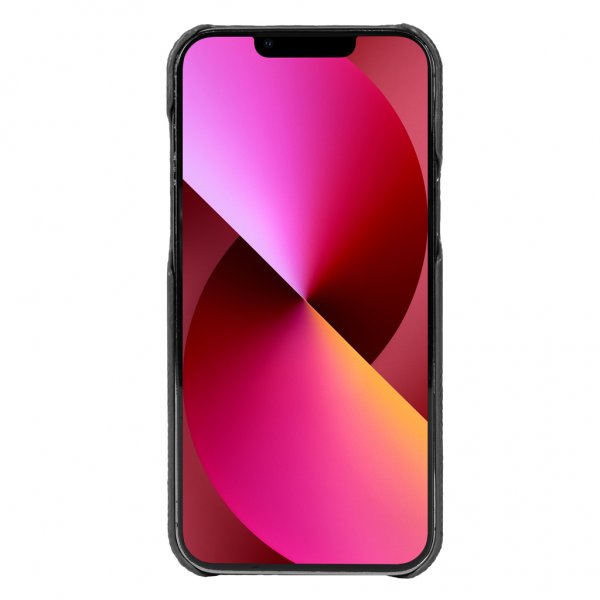 Krusell iPhone 13 -kuori, nahkakansi, musta