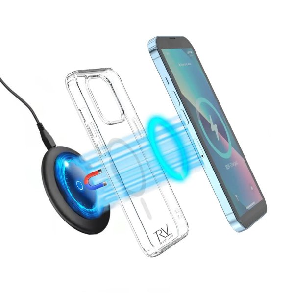 Rvelon iPhone 13 Kuori TPU MagSafe Läpinäkyvä