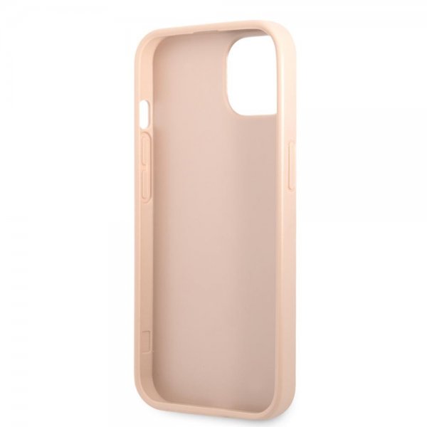 Guess iPhone 13 Kuori Printed Stripe Bottom Pinkki