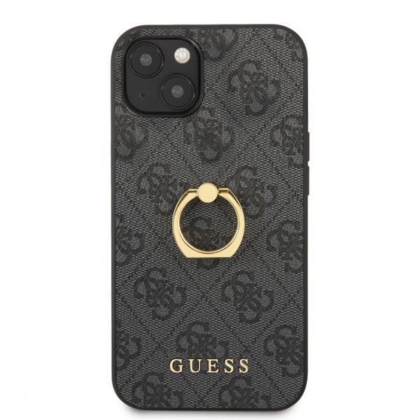 Guess iPhone 13 Kuori Sormusteline Harmaa