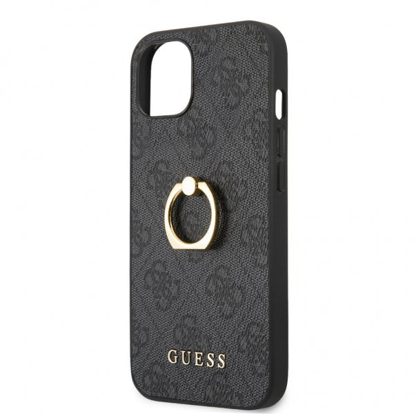 Guess iPhone 13 Kuori Sormusteline Harmaa