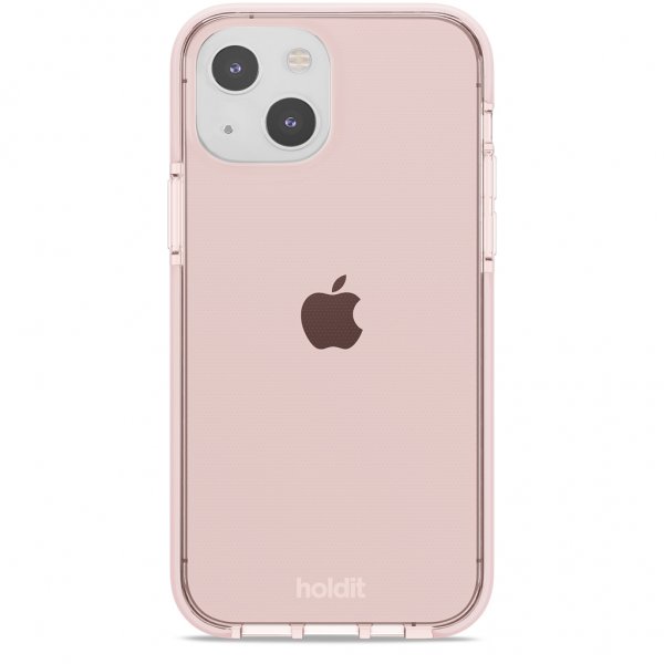 Holdit iPhone 13 -kuori Seethru Blush Pink