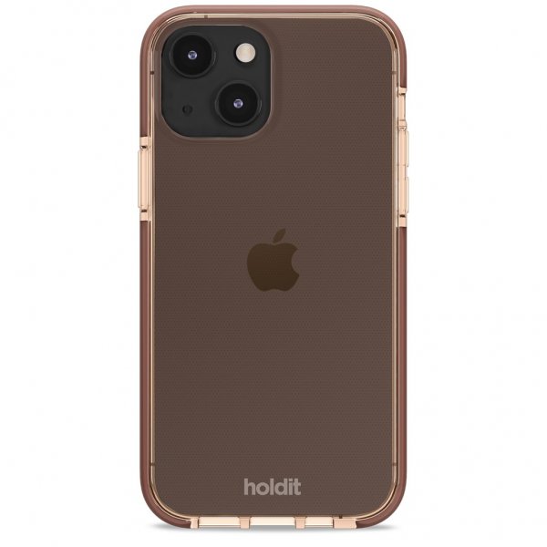 Holdit iPhone 13 Seethru Dark Brown -kuori
