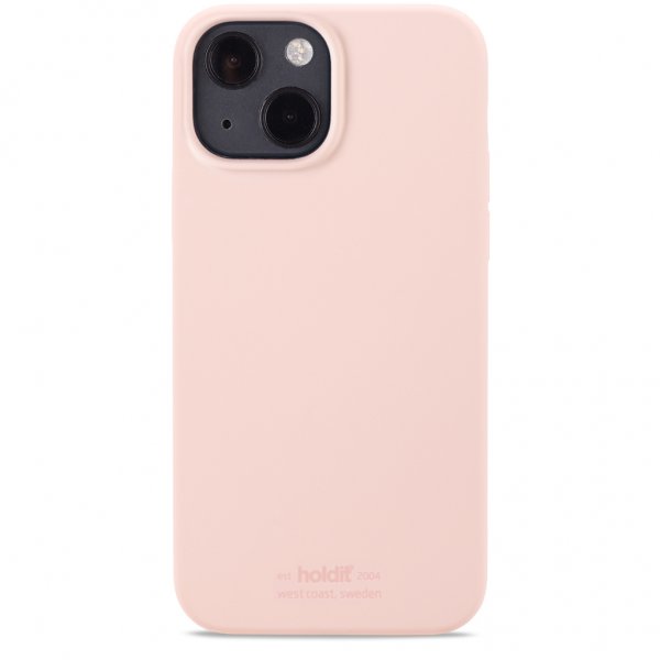 holdit iPhone 13 -kuori, silikoninen, Blush Pink