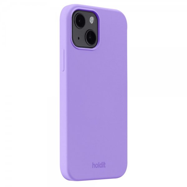 holdit iPhone 13 -silikonisuojakuori, violetti