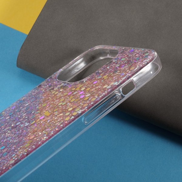Nordic Covers iPhone 13 -kuori, Sparkle Series, Blossom Pink