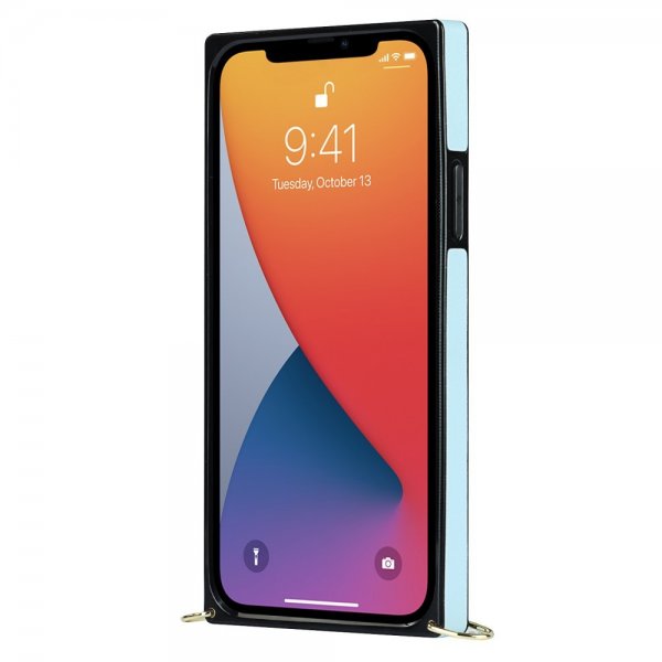 iPhone 13 Suojakuori Square hihnalla, sininen