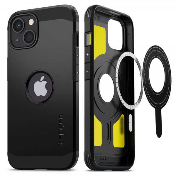 Spigen iPhone 13 -kuori Tough Armor Mag, musta