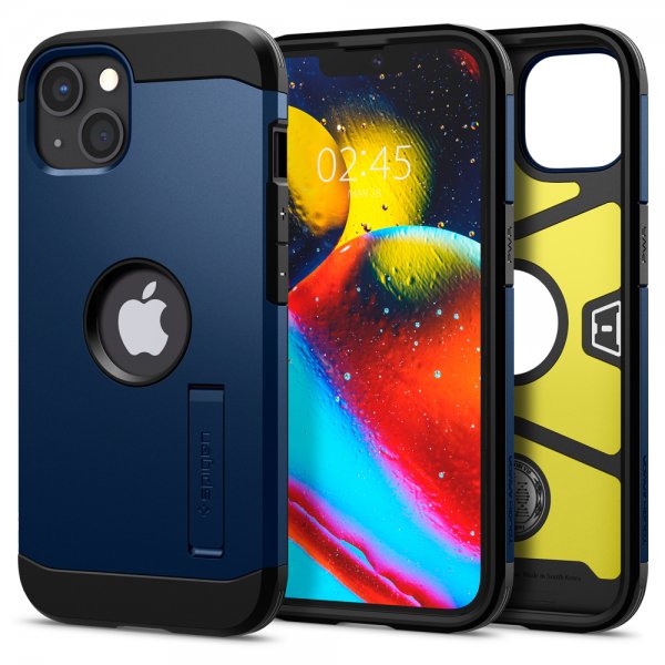 Spigen iPhone 13 -kuori Tough Armor Navy Blue