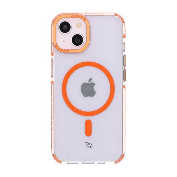 Rvelon iPhone 13/iPhone 14 kuoret TPU MagSafe Oranssi