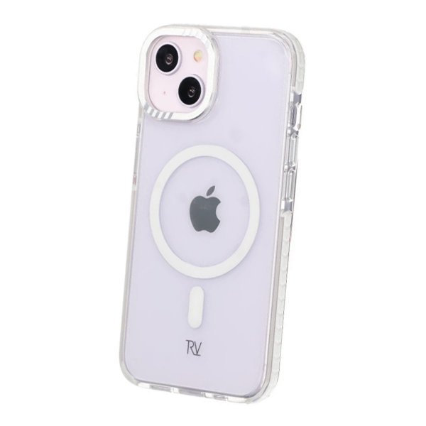 Rvelon iPhone 13/iPhone 14 Kuori TPU MagSafe Valkoinen