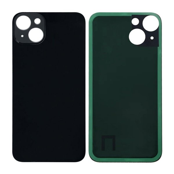 iPhone 14 Takalasi itseliimautuvalla teipillä - Musta