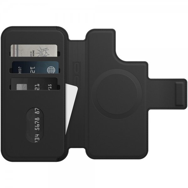 Otterbox iPhone 14 -suojakotelo MagSafe Folio musta
