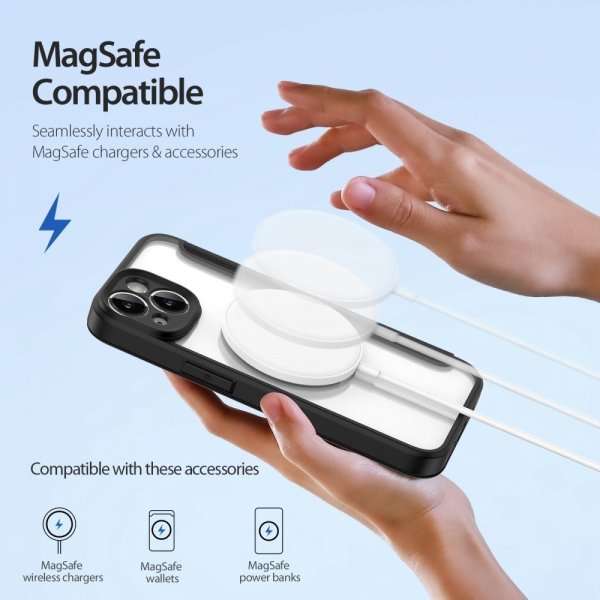 Dux Ducis iPhone 14 -kotelo Skin X Pro Series MagSafe, musta