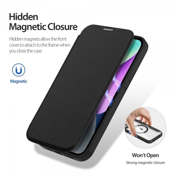 Dux Ducis iPhone 14 -kotelo Skin X Pro Series MagSafe, musta
