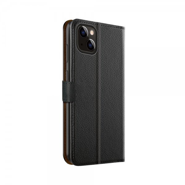 Xqisit iPhone 13/iPhone 14 Slim Wallet Selection -suojakotelo, musta