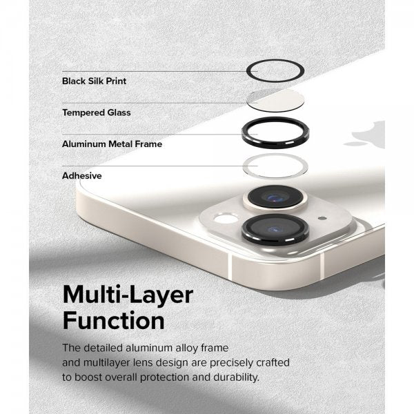 Ringke iPhone 14/iPhone 14 Plus Kamerasuojus Camera Lens Frame Musta