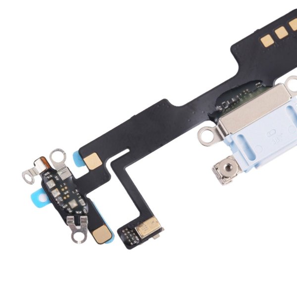 iPhone 14 latausliitin joustokaapelilla, alkuperäinen - Sininen
