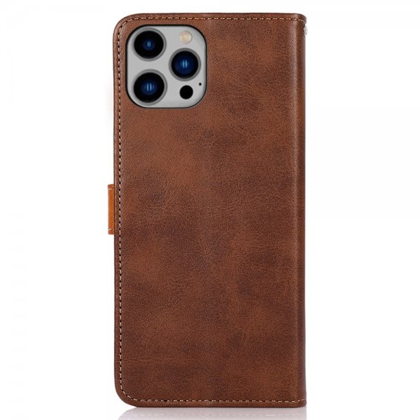 iPhone 14 Plus -kansi läpällä, ruusukulta