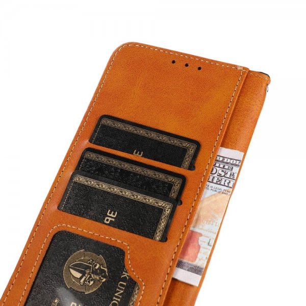 iPhone 14 Plus -kansi läpällä, ruusukulta