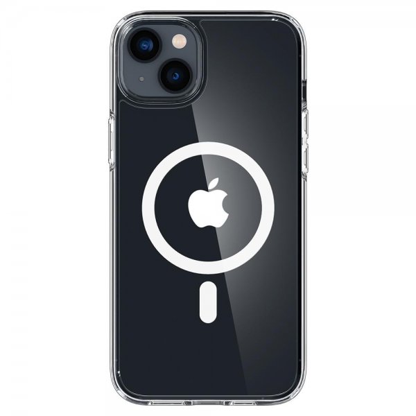 Spigen iPhone 14 Plus Crystal Hybrid MagFit -suojakuori, valkoinen