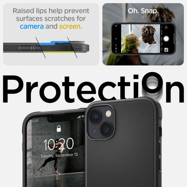 Spigen iPhone 14 Plus -suojakuori Rugged Armor MagFit Matte Black