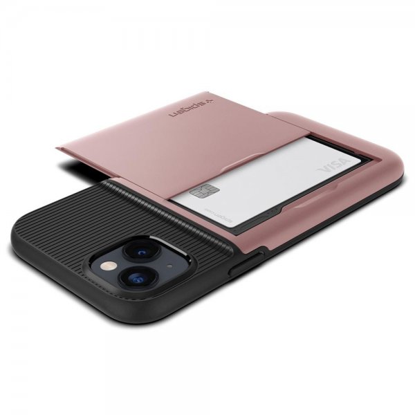 Spigen iPhone 14 Plus -suojakuori Slim Armor CS Rose Gold