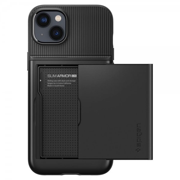 Spigen iPhone 14 Plus -kuori Slim Armor CS, musta