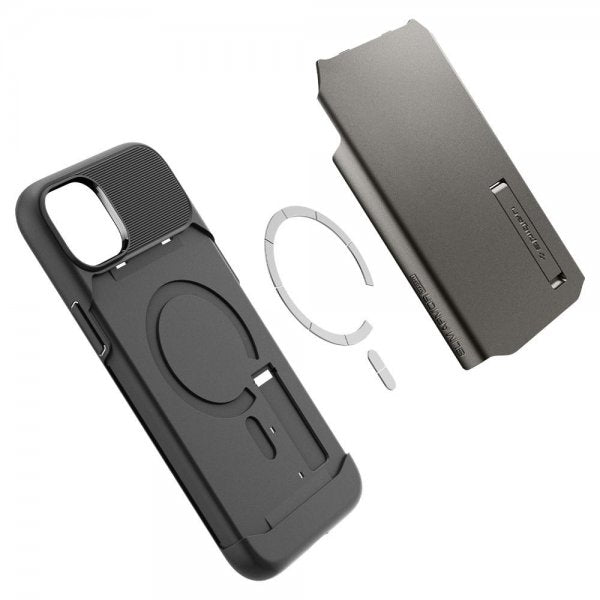 Spigen iPhone 14 Plus Suojakuori Slim Armor MagFit Gunmetal