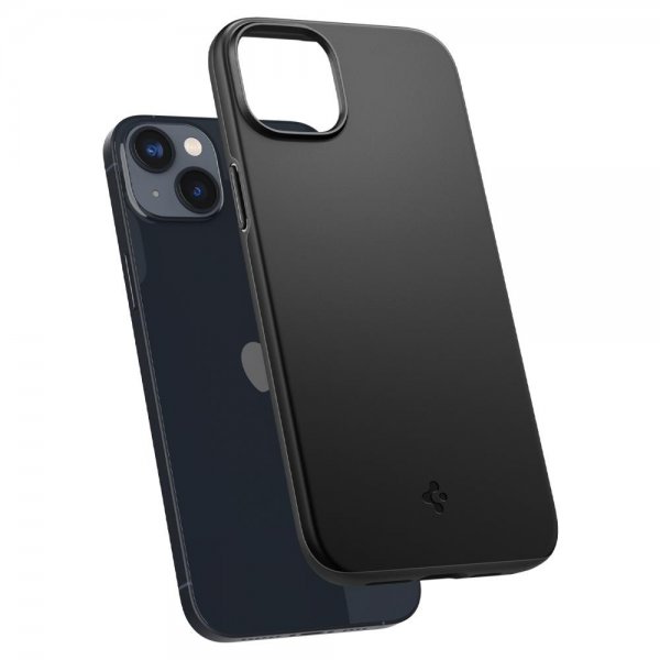Spigen iPhone 14 Plus Thin Fit -suojakuori, musta