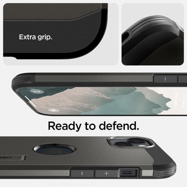 Spigen iPhone 14 Plus -kuori Tough Armor MagFit Gunmetal