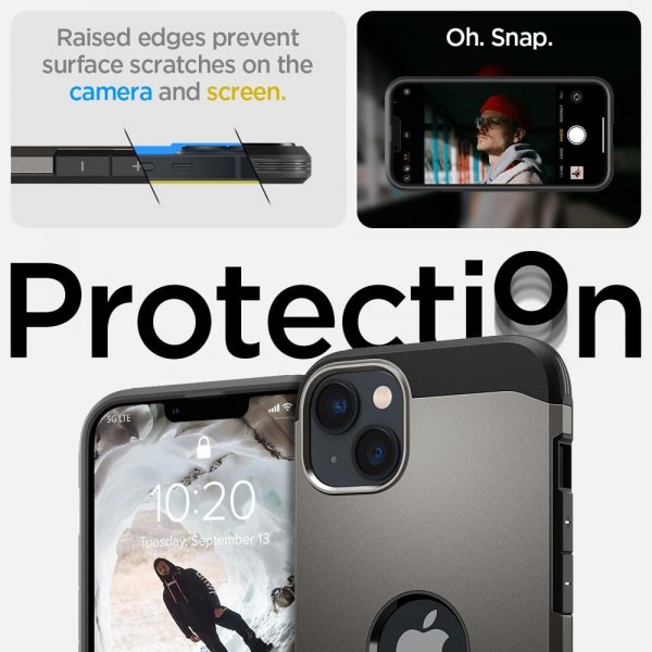 Spigen iPhone 14 Plus -kuori Tough Armor MagFit Gunmetal