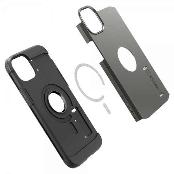 Spigen iPhone 14 Plus -kuori Tough Armor MagFit Gunmetal