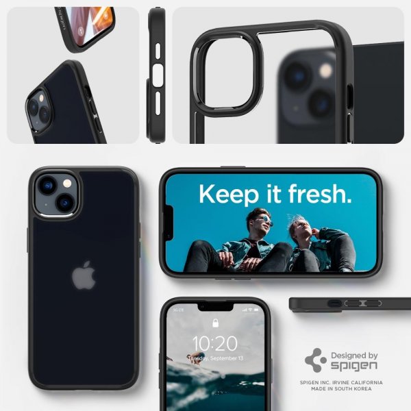 Spigen iPhone 14 Plus -kuori Ultra Hybrid Frost Black