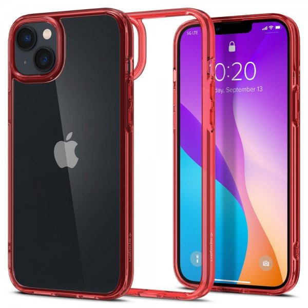 Spigen iPhone 14 Plus -suojakuori Ultra Hybrid Red Crystal