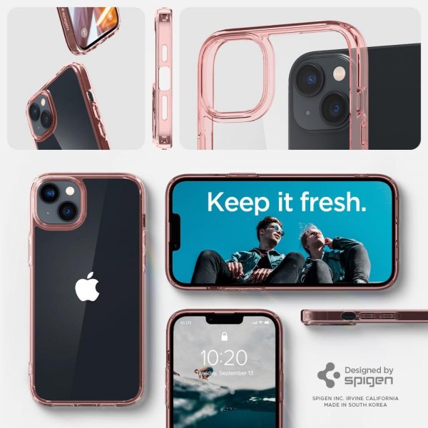 Spigen iPhone 14 Plus Ultra Hybrid Rose Crystal -kuori
