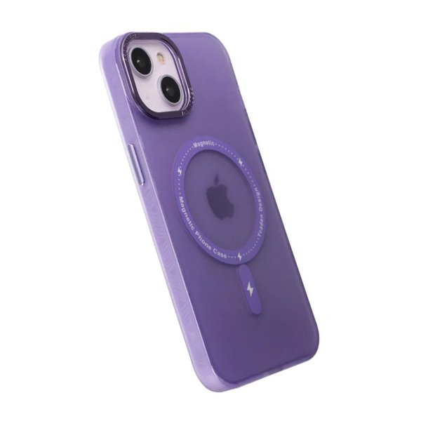 iPhone 14 Kuori Kameran kehys MagSafe Violetti