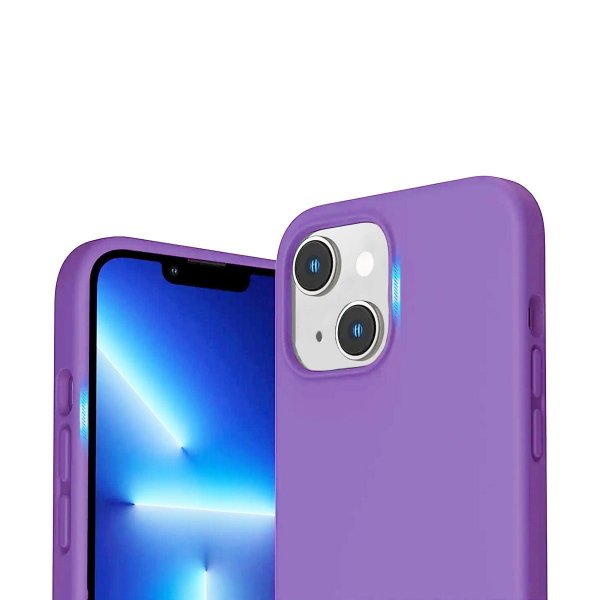 Rvelon iPhone 14 silikonikuori, violetti