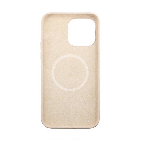 Rvelon iPhone 14 silikonikuori MagSafe, beige