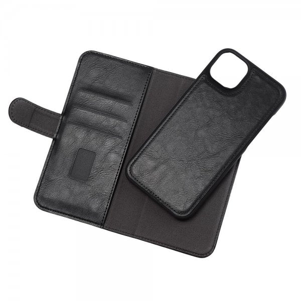 Gear iPhone 14 Plus Kotelo 2-in-1 Irrotettava ja 3 korttipaikkaa Musta