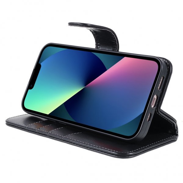 Nordic Covers iPhone 14 Plus -suojakotelo Essential Leather Raven Black